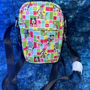 Buckle-Down Multicolor Disney Christmas Crossbody Bag